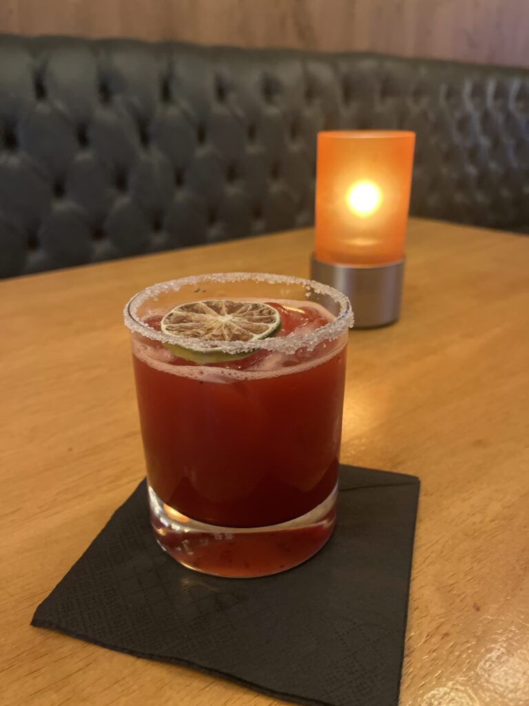 Strawberry Margarita at the Conservatory Bar, Glenview Hotel